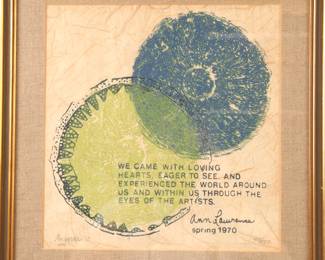 Ann Laurence serigraph signed
