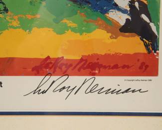 LeRoy Neiman Signed Serigraph and signed by George Brett