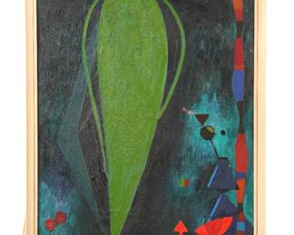 Oil on board painting