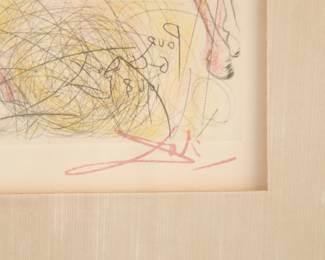 Salvador Dalí Etching