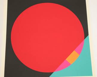 vintage Eugenio Carmi serigraph