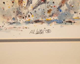 Al Luster Watercolor Painting