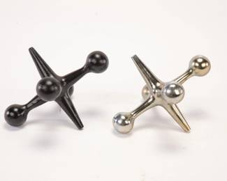 Large MCM Metal Jacks Pop Art Sculptures