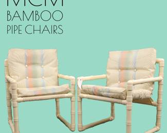 Bamboo PVC pipe chairs