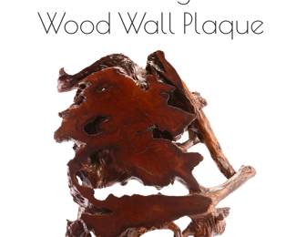 Burled wood live-edge wall hanging