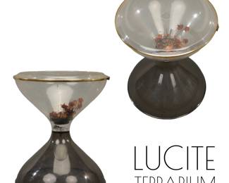 Lucite terrarium