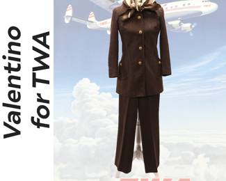 Vintage Valentino for TWA Flight Attendant Uniform