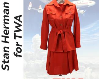 Vintage Stan Herman for TWA Flight Attendant Uniform