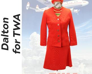 Vintage Dalton for TWA Flight Attendant Uniform