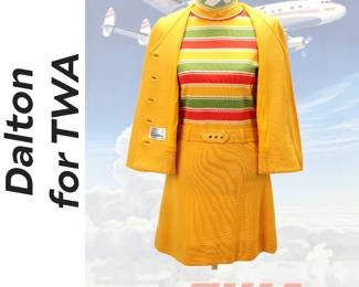Vintage Dalton for TWA Flight Attendant Uniform