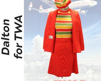 Vintage Dalton for TWA Flight Attendant Uniform