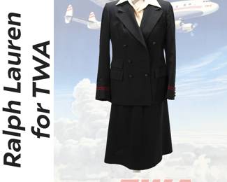 Vintage Ralph Lauren for TWA Flight Attendant Uniform