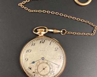 ELGIN GM WHEELER 17J WATCH GOLD FILLED CASE