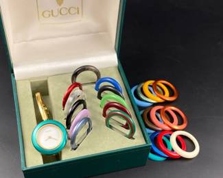 Authentic GUCCI Interchangeable Bezels watch