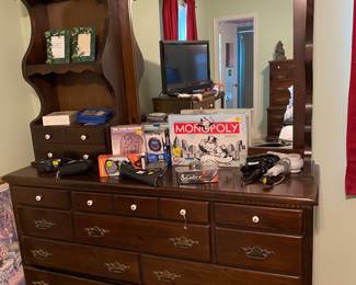 One of a kind handmade dresser with mirror.