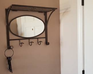 SW style mirror and key holder