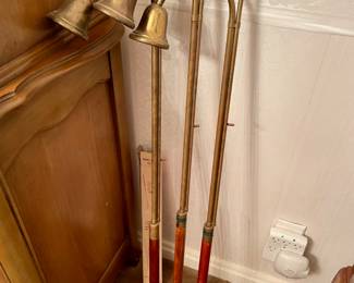 set of 3 brass acolytes 