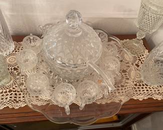 large crystal punch set