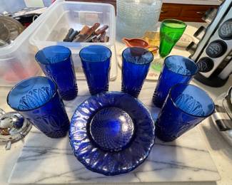 cobalt blue dishes