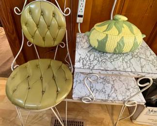 vintage telephone table