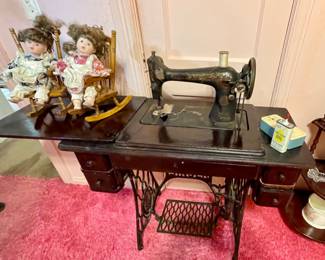 antique Singer sewing machine