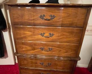 French Provincial chest of drawers