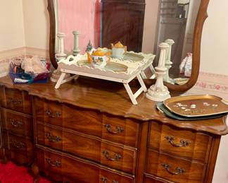 French Provincial dresser with mirror