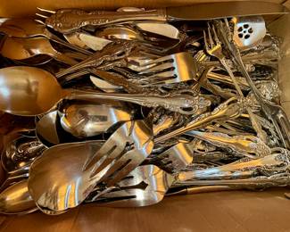 large set of Oneida flatware