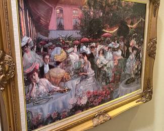framed Renoir print