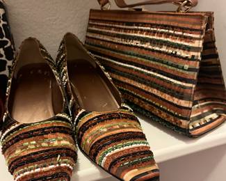 ladies shoes and handbag