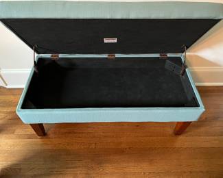 Storage inside of bench 