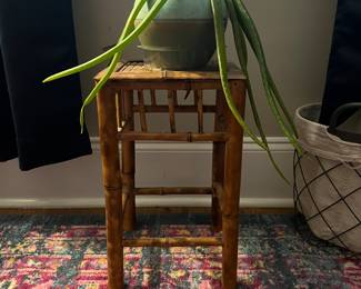 Bamboo style plant stand. $12