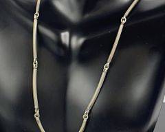 Nils Erik Fine Sterling Silver Modernist 19.5� Link Necklace 22 grams