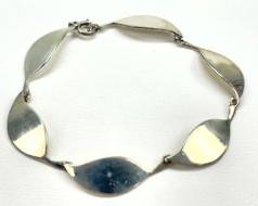 Brodrene Bjorklund Fine Sterling Silver Danish Modernist 7.5� Link Bracelet 14 Grams