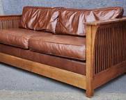 wonderful Stickley Furniture Leather Sleeper Sofa
