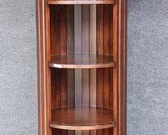 Tall vintage high quality fluted doric column bookcase