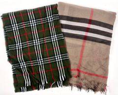 Burberry London And Burberry Style Assorted Scarf Lot of 2