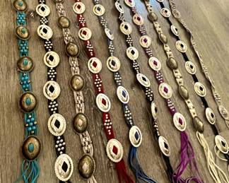 Handmade Leather Concho Belts. Boho/hippie/Western.  These are awesome and they fit every size.