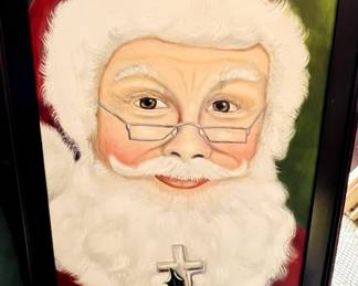Original Santa Claus painting.  Signed.