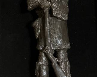 Michael Garmin statue. Frontiersman.