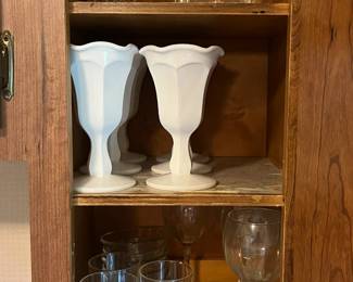 Milk Glass Dessert Cups Glasses