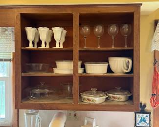 Corning Pyrex  Milk Glass