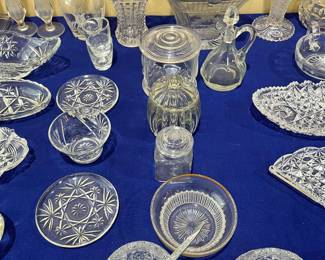 Pressed glass & cut glass 