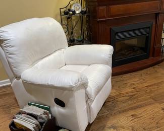 1of 2 leather recliners