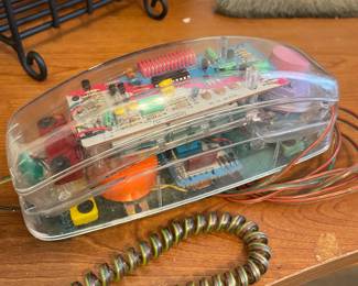 Retro transparent phone