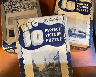 Big 10 Vintage jig-saw puzzles