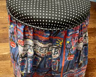 Mary Zeman Rolling Stool $60