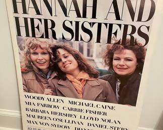 Hannah and Her Sisters movie poster $30