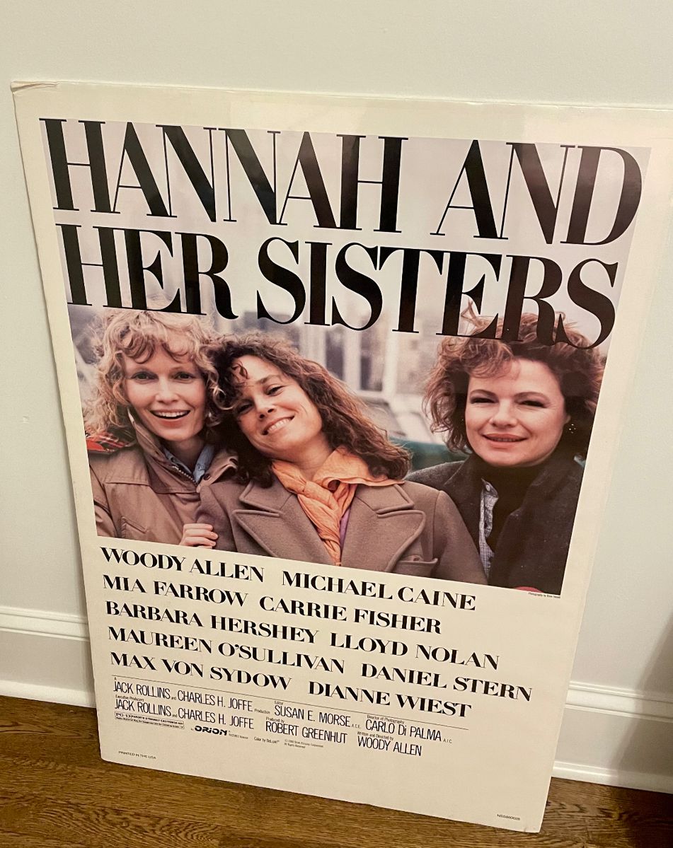 Hannah and Her Sisters movie poster $30