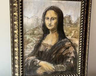Mona Lisa - Wood Carved